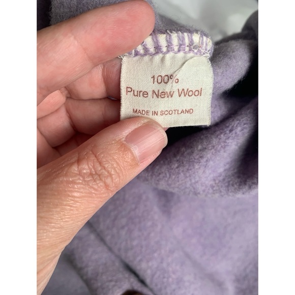 Natural Born Fleece Scottish New Wool Lavender Sweater Women’s Size Small - Picture 6 of 9